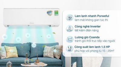 Máy lạnh Daikin Inverter 1.5 HP FTKB35YVMV