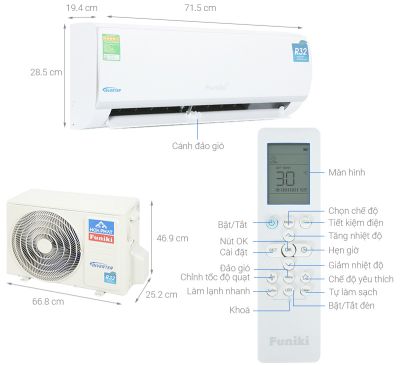 Máy lạnh Funiki Inverter 1 HP HIC09TMU