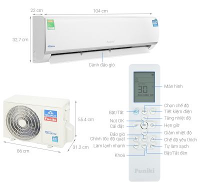 Máy lạnh Funiki Inverter 2.5 HP HIC24TMU