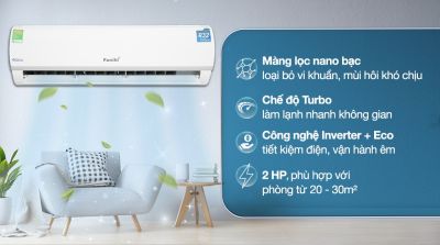 Máy lạnh Funiki Inverter 2 HP HIC18TMU