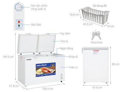 Tủ đông Hòa Phát 352 Lít HPF AD6352