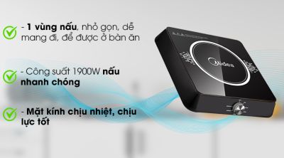 Bếp từ Midea MI-K1917EF Đen